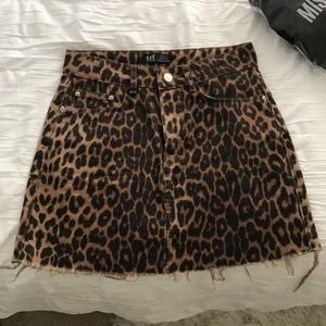 Zara Cheetah Mini Skirt Size XS